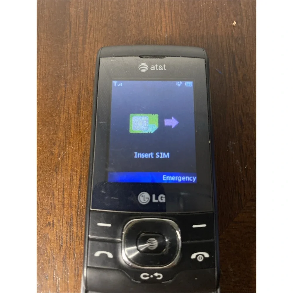 LG GU295 Slide Phone AT&T Black Tested Working Slider Mobile Phone